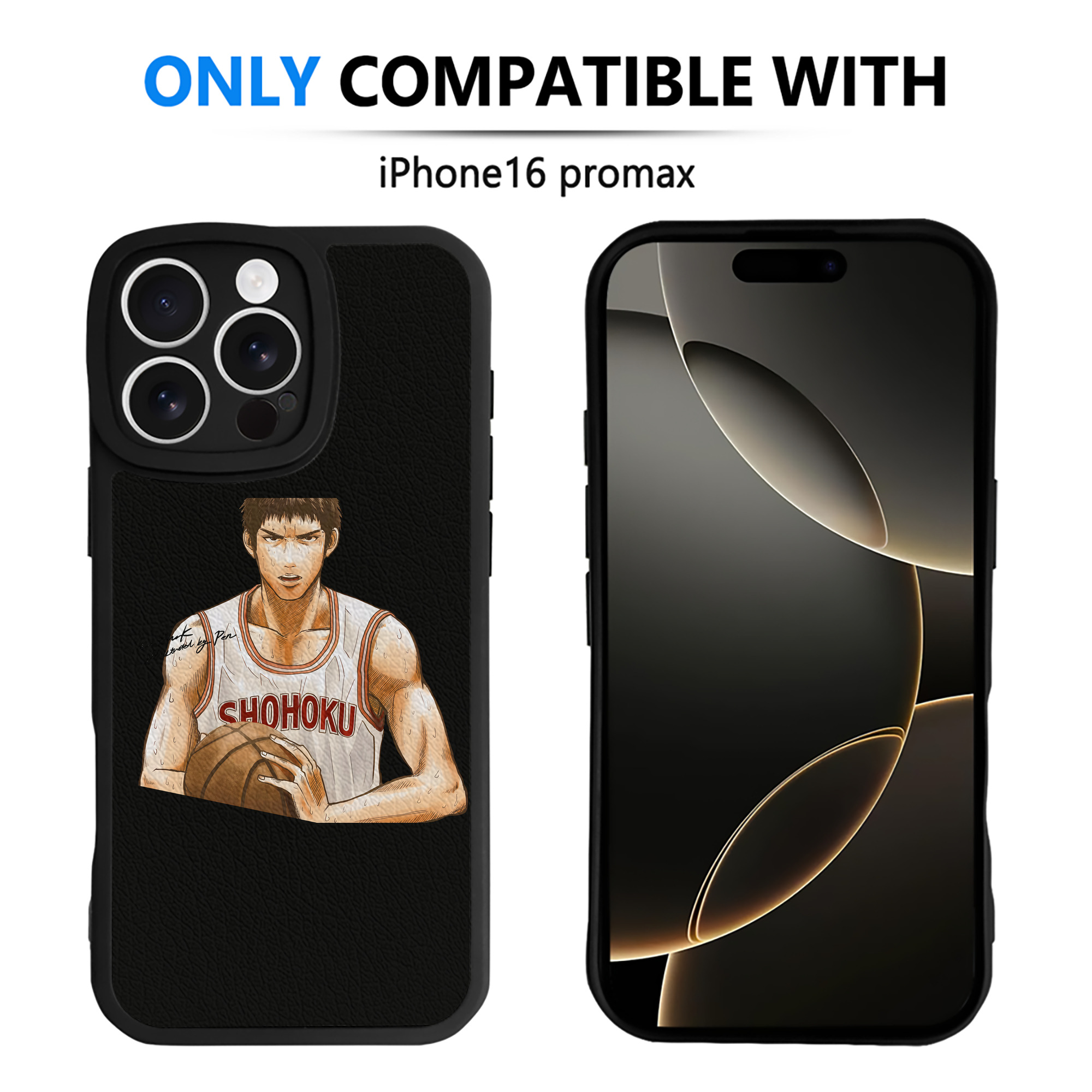 （画像用） SLAM DUNK／スラムダンク 【iPhone 16シリーズ対応】シリコンスマホケース（レザー調） 材質：シリコン